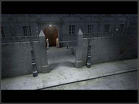 W tej sytuacji naukowiec wylewa na ich zamek sporządzony niedawno kwas - Wejście do ICW - Berlin - Undercover: Operation Wintersun - poradnik do gry