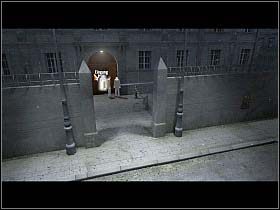 Schmidt, zagadnięty na temat przedmiotów znajdujących się w jego wozie, wręcza profesorowi scyzoryk - Wejście do ICW - Berlin - Undercover: Operation Wintersun - poradnik do gry