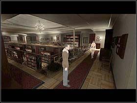 Wewnątrz, niestety, jest aż dwóch wartowników patrolujących przejścia pomiędzy regałami - UUWL - archiwum (1) - Berlin - Undercover: Operation Wintersun - poradnik do gry