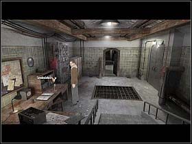 Kobieta natychmiast wychodzi, sugerując, by nasz bohater skontaktował się z Traversem - Podziemne pomieszczenia produkcyjne (3) - Heigerloch - Undercover: Operation Wintersun - poradnik do gry