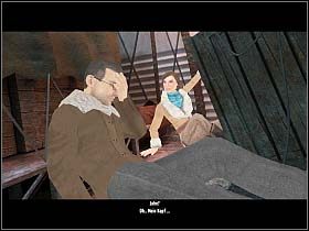 W tym momencie Anne ostrzega go przed nadchodzącym oficerem i z braku czasu oraz lepszego pomysłu oboje chowają się na tyłach samolotu - Lotnisko - Heigerloch - Undercover: Operation Wintersun - poradnik do gry