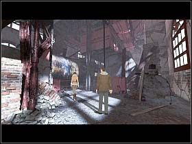 Russell obszukuje nieszczęśnika i konfiskuje niepotrzebny mu i tak przecież granat ręczny, po czym oboje z Anne wchodzą na teren fabryki - Fabryka - Stalingrad - Undercover: Operation Wintersun - poradnik do gry