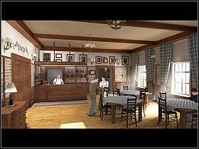 Nie namyślając się, wali kolejny raz do handlarza i kupuje owe pończochy, a także łopatę, stary kosz i równie stare kozaki - Rynek, gospoda, ulice (2) - Heigerloch - Undercover: Operation Wintersun - poradnik do gry