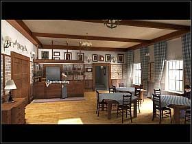 Z tą cenną zdobyczą powraca pod gospodę i przez otwarte okienko wpuszcza szkodnika do kuchni - Rynek, gospoda, ulice (2) - Heigerloch - Undercover: Operation Wintersun - poradnik do gry