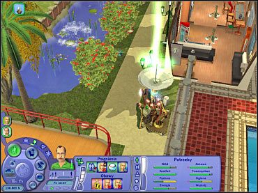 Używaniu Pogodomistrza towarzyszą ładne efekty na ekranie. - Narzędzie do zmian pogody | Zmiany | The Sims 2 Cztery Pory Roku - The Sims 2: Cztery pory roku - poradnik do gry