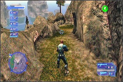 Kiedy wbiegniesz na zalesiony teren, lawirując między drzewami przedrzyj się w kierunku budynku znajdującego się bezpośrednio przed latarnią - Ramon Gonzales | Los Muertos | Crackdown - Crackdown - poradnik do gry