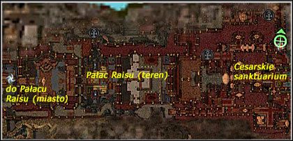 Do tej lokacji można dostać się tylko z Cesarskiego sanktuarium - Pałac Raisu (teren), Cesarskie sanktuarium (miasto) | Miasto Kaineng - Guild Wars: Factions - poradnik do gry