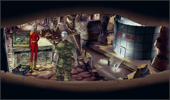 Bohater ruszył w prawo w celu przebadania dalszych obszarów wnętrza posągu - Prostsze niż A.M.E.B.A. (3) | Rozdział III | Runaway 2 Sen Żółwia - Runaway 2: Sen Żółwia - poradnik do gry