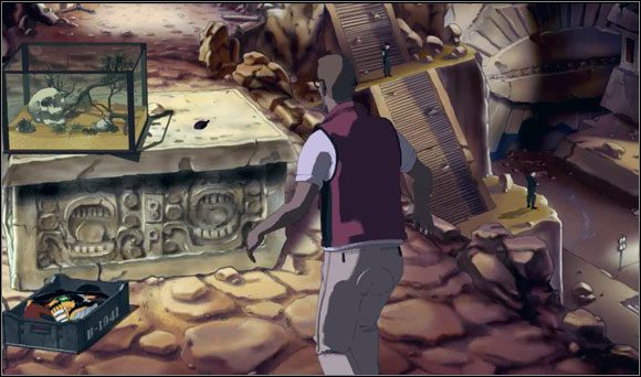 Przerzucił pająka przez otwór i korzystając z zamieszania, pochwycił rękawicę - Prostsze niż A.M.E.B.A. (4) | Rozdział III | Runaway 2 Sen Żółwia - Runaway 2: Sen Żółwia - poradnik do gry