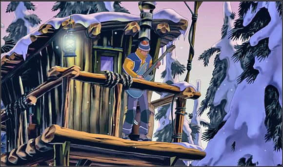 Jak się okazało, był on znakomitym kucharzem, który zmęczony cywilizacją postanowił zaszyć się w głuszy - Ten kto wie, nie mówi (2) | Rozdział IV | Runaway 2 Sen Żółwia - Runaway 2: Sen Żółwia - poradnik do gry