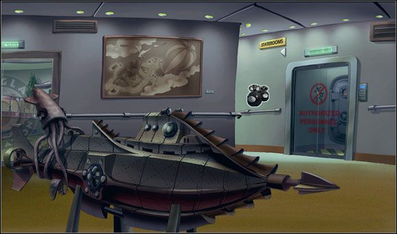 Brian postanowił, że zanim będzie kontynuował poszukiwania, wypróbuje otrzymany trunek - Nurkując w przeszłość (3) | Rozdział V | Runaway 2 Sen Żółwia - Runaway 2: Sen Żółwia - poradnik do gry