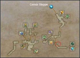 Czerwone kółko oznacza miejsce pobytu wędkarza. - Wędkowanie | Dodatkowe elementy gry Final Fantasy XII - Final Fantasy XII - poradnik do gry