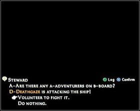 Na statku usłyszysz wtedy pytanie o ochotników do walki z potworem. Zgłoś się i biegnij na górny pokład. - Zwykłe listy gończe cz.10 | Listy gończe w Final Fantasy XII - Final Fantasy XII - poradnik do gry