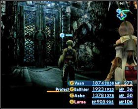 W kopalni znajdziesz dwa rodzaje drzwi: czerwone i niebieskie - Henne Mines | Część II | Solucja Final Fantasy XII - Final Fantasy XII - poradnik do gry