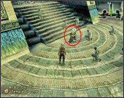 Po walce wyjdź ze świątyni i porozmawiaj z przechadzającym się przed schodami Acolytem - Stilshrine of Miriam | Część II | Solucja Final Fantasy XII - Final Fantasy XII - poradnik do gry