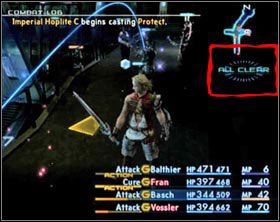 Alarm wyłączony - po chwili od włączenia alarm sam się wyłącza i znów musisz stawiać czoła tylko rutynowo patrolującym korytarze strażnikom. - Dreadnought Leviatan | Część I | Solucja Final Fantasy XII - Final Fantasy XII - poradnik do gry