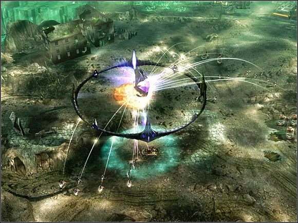Pozostawienie statku-matki bez ochrony nie jest dobrym pomysłem. - Scrin - Granica 19 | Command & Conquer 3 Wojny o Tyberium - Command & Conquer 3: Wojny o Tyberium - poradnik do gry