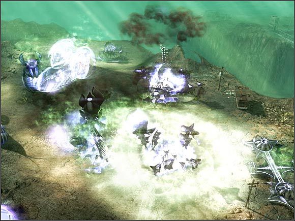 Pociski typu Catalyst bez większych problemów poradzą sobie ze stabilizatorami grawitacyjnymi, ale jeśli chcesz zaliczyć zadanie bonusowe, musisz pozbyć się ich w inny sposób. - Nod - Północne Włochy | Command & Conquer 3 Wojny o Tyberium - Command & Conquer 3: Wojny o Tyberium - poradnik do gry