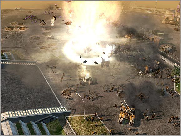 Zrównaj z ziemią bazę wroga za pomocą bomby atomowej. - Nod - Śródmieście Sydney | Command & Conquer 3 Wojny o Tyberium - Command & Conquer 3: Wojny o Tyberium - poradnik do gry