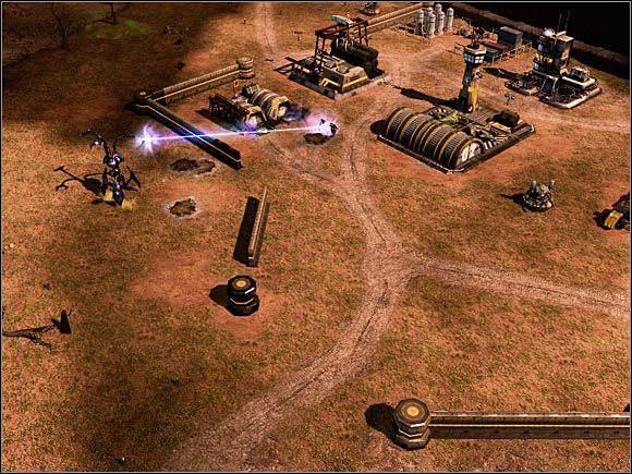 Ataki Scrinów będą przybierać na sile w trakcie rozgrywki. Gdy baza GDI zostanie całkowicie zniszczona, obcy rozpoczną inwazję na Twoją siedzibę. - Nod - Mury Sydney | Command & Conquer 3 Wojny o Tyberium - Command & Conquer 3: Wojny o Tyberium - poradnik do gry