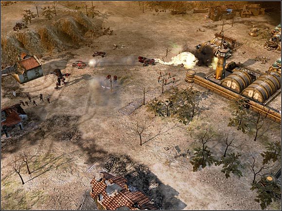 Wjazd na wzgórze pilnowany jest przez wieżę oraz kilka wrogich jednostek. Zniszcz je, aby ciężarówka mogła przedostać się na północ bez narażania się na atak ze strony przeciwnika. - Nod - Sarajewo | Command & Conquer 3 Wojny o Tyberium - Command & Conquer 3: Wojny o Tyberium - poradnik do gry