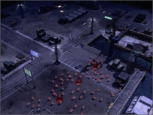 Posiłki otrzymane po wysadzeniu okrętu w powietrze, przydadzą Ci się w dalszych działaniach. - Nod - Hampton Roads | Command & Conquer 3 Wojny o Tyberium - Command & Conquer 3: Wojny o Tyberium - poradnik do gry