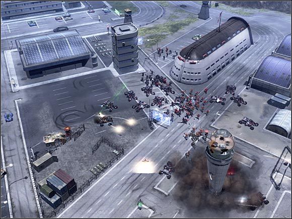 Zburzenie wieży łączności unieruchomi wrogie lotnictwo. - Nod - Baza Sił Lotniczych Andrews | Command & Conquer 3 Wojny o Tyberium - Command & Conquer 3: Wojny o Tyberium - poradnik do gry