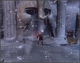 Pokonaj przeciwników i raz jeszcze wejdź na górną półkę - tę, z której zsunąłeś się przed chwilą po linie - Lair of the Titan (2) | Solucja God of War II - God of War II - poradnik do gry