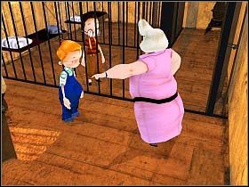 Ten najwyraźniej uznaje, że nie poradzi sobie inaczej z powierzonym jego opiece urwipołciem i zamyka Tonyego w areszcie - Za kratkami... | Mały przestępca, 19:00, Na ratunek Cornelii | Tony Tough 2 - Tony Tough 2: A Rakes Progress - poradnik do gry