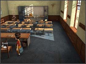 Gdy chłopiec kieruje się w stronę tablicy, pan van Horn opuszcza klasę, a Tony zyskuje większe pole do popisu - Trzy godziny w kozie siedział, a to było tak.. | Szkoła, 8:25, Szpital 13:34 - Tony Tough 2: A Rakes Progress - poradnik do gry