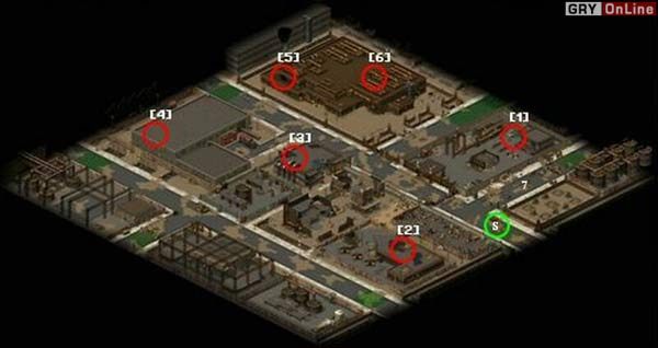 [1]: Pierwszy węzeł energetyczny - Mapy: Canyon City | Fallout Tactics Brotherhood of Steel - Fallout Tactics: Brotherhood of Steel - poradnik do gry