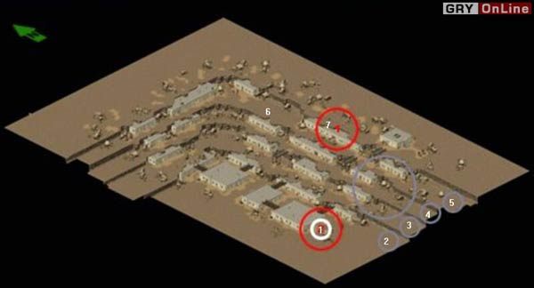 1: Tutaj zaczynasz, w tym miejscu znajdziesz Logistyka, któremu musisz oddać znalezione wyposażenie - Mapy: Coldwater | Fallout Tactics Brotherhood of Steel - Fallout Tactics: Brotherhood of Steel - poradnik do gry