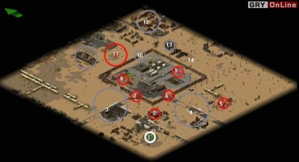 1: Punkt startowy - Mapy: Osceolla | Fallout Tactics Brotherhood of Steel - Fallout Tactics: Brotherhood of Steel - poradnik do gry