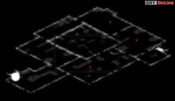1: Tutaj zaczniesz, jeżeli zejdziesz schodami, które doradziłem (punkt 8 na mapie powierzchni) - Mapy: Osceolla | Fallout Tactics Brotherhood of Steel - Fallout Tactics: Brotherhood of Steel - poradnik do gry