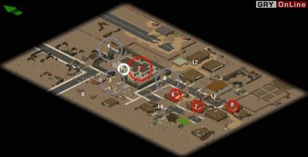 1: Punkt startowy misji - Mapy: Kansas City | Fallout Tactics Brotherhood of Steel - Fallout Tactics: Brotherhood of Steel - poradnik do gry