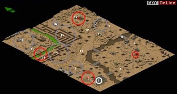 1: Punkt startowy, tutaj w zrujnowanym budynku znajdziesz transporter - Mapy: St. Louis | Fallout Tactics Brotherhood of Steel - Fallout Tactics: Brotherhood of Steel - poradnik do gry