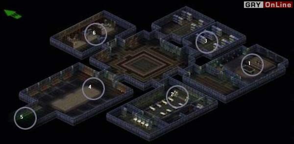 1: Sala odpraw - Mapy: Bunkier Gamma | Fallout Tactics Brotherhood of Steel - Fallout Tactics: Brotherhood of Steel - poradnik do gry