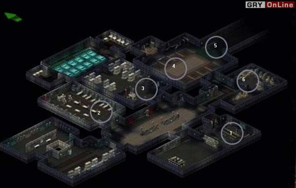 1: Sala odpraw - Mapy: Bunkier Alfa | Fallout Tactics Brotherhood of Steel - Fallout Tactics: Brotherhood of Steel - poradnik do gry