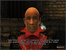 Idź za wskazaniem mapy, a za magicznymi drzwiami spotkasz niejakiego Dyusa - więźnia Sheogoratha - [Główny wątek] Symbols of Office | The Elder Scrolls IV Shivering Isles - The Elder Scrolls IV: Shivering Isles - poradnik do gry