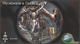 Wystarczy ją podnieść, włożyć do ekwipunku (robiąc w nim uprzednio miejsce - wyrzuć cokolwiek, ponieważ to już koniec walk), a następnie dobyć - Boss (final chapter) - Saddler | Solucja Resident Evil 4 - Resident Evil 4 - PC - poradnik do gry