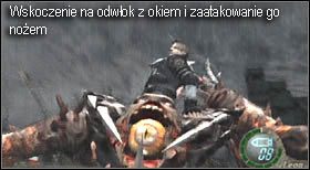 Niezwykle korzystnym wykorzystaniem chwilowego osłabienia jest podejście do nieruchomo leżącego głównego oka i zadziałanie na nim - Boss (final chapter) - Saddler | Solucja Resident Evil 4 - Resident Evil 4 - PC - poradnik do gry