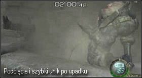 Może zdarzyć się tak, iż zostaniesz podcięty i upadniesz na ziemię - Boss (5-3) - Jack Krauser | Solucja Resident Evil 4 - Resident Evil 4 - PC - poradnik do gry