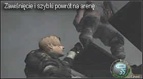 Na szczęście Leon również posiada odpowiednie wyszkolenie, które pozwala mu reagować w mgnieniu oka - Boss (5-3) - Jack Krauser | Solucja Resident Evil 4 - Resident Evil 4 - PC - poradnik do gry