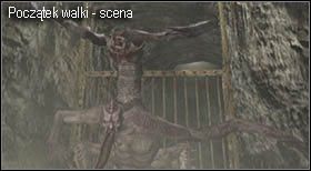 Walka rozpoczyna się od scenki, która załączy się, kiedy próbować będziesz wejść do pobliskich drzwi - Boss (5-3) - It | Solucja Resident Evil 4 - Resident Evil 4 - PC - poradnik do gry