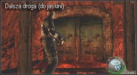 Gdy obydwa giganty padną, kamera wskaże otwarte przejście, za którym znajdują się drzwi prowadzące do jaskini - Boss (4-2) - Dos Gigantes | Solucja Resident Evil 4 - Resident Evil 4 - PC - poradnik do gry