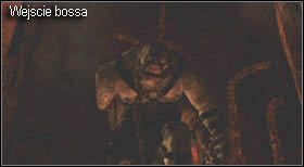 Walka z podwójnym bossem (staniesz naprzeciw dwóch gigantów) toczyć będzie się na arenie, która znajduje się nad basenem lawy - Boss (4-2) - Dos Gigantes | Solucja Resident Evil 4 - Resident Evil 4 - PC - poradnik do gry