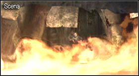 Jeśli jednak zdołasz umknąć, Leon przewróci pobliską beczkę, z której wyleje się benzyna - Boss (2-3) - Chief | Solucja Resident Evil 4 - Resident Evil 4 - PC - poradnik do gry