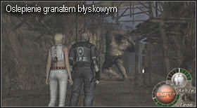 Dość przydatnym gadżetem jest w tym przypadku wcześniej zaniedbywany granat błyskowy - Boss (2-3) - El Gigante #2 | Solucja Resident Evil 4 - Resident Evil 4 - PC - poradnik do gry