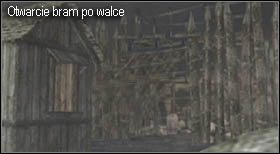 Pokonanie El Gigante zasygnalizuje scena, w której padnie na ziemię, a wcześniej zamknięte bramy zostaną otwarte - Boss (2-1) - El Gigante | Solucja Resident Evil 4 - Resident Evil 4 - PC - poradnik do gry
