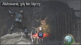Aby zabić przeciwnika musisz najpierw powalić go na kolana (kilkakrotnie) - Boss (2-1) - El Gigante | Solucja Resident Evil 4 - Resident Evil 4 - PC - poradnik do gry